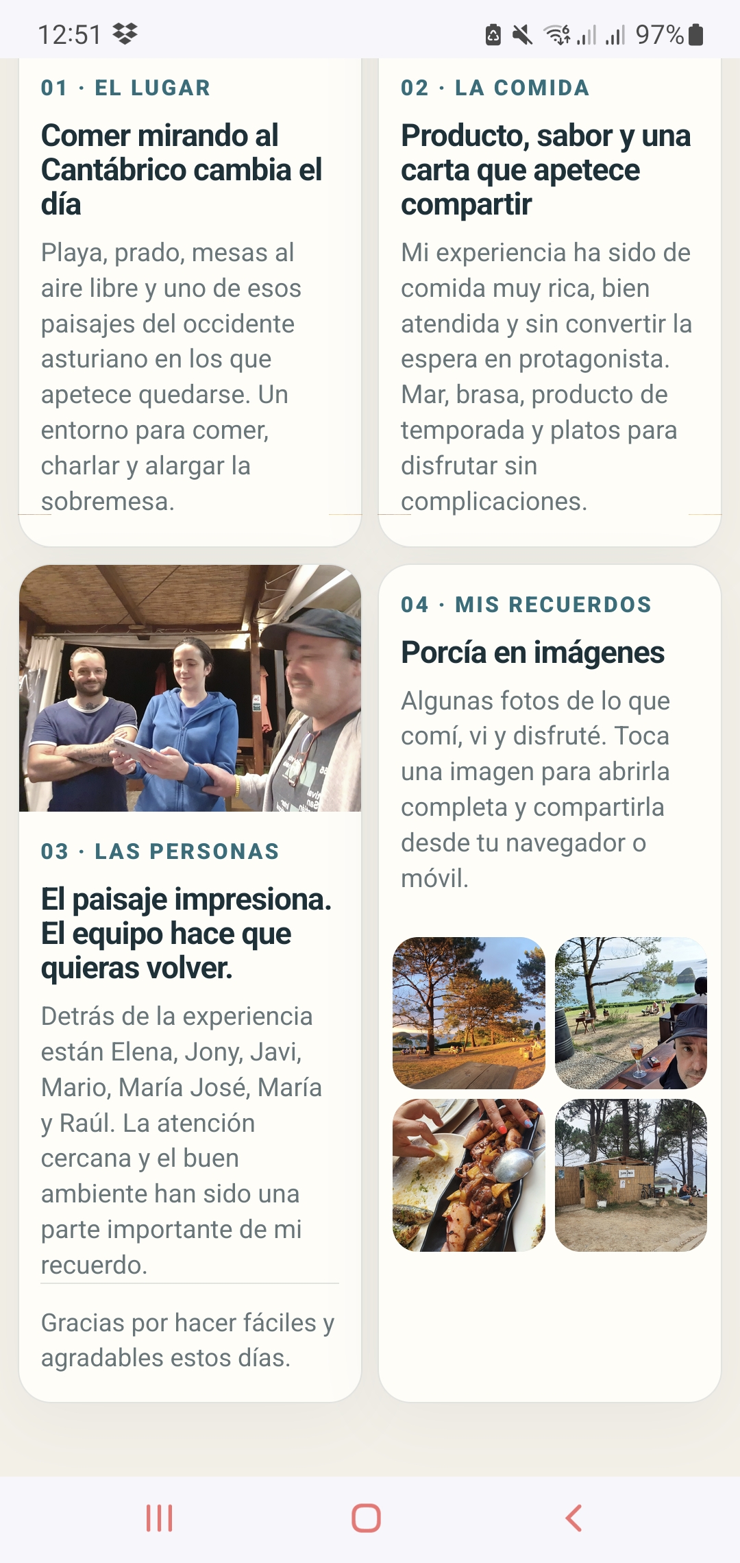 Bar Playa Porcía
